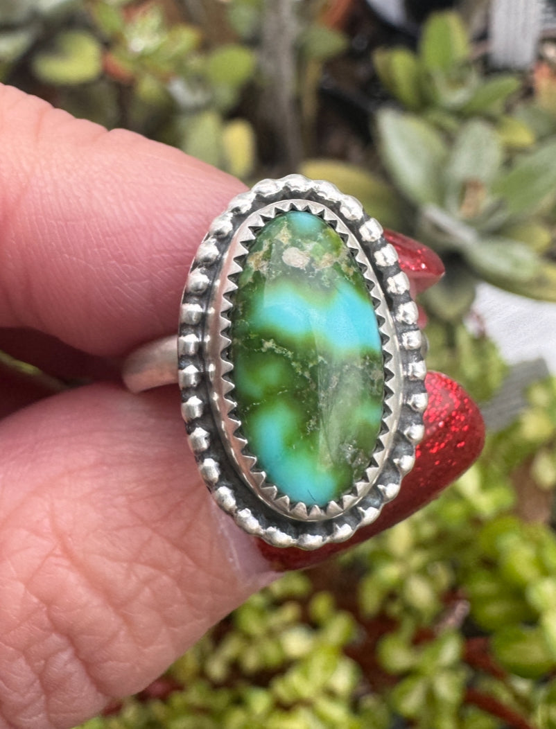 Sonoran Gold Turquoise ring Size 8