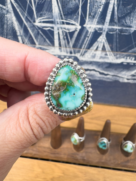 Sonoran Gold Turquoise ring Size 8.5