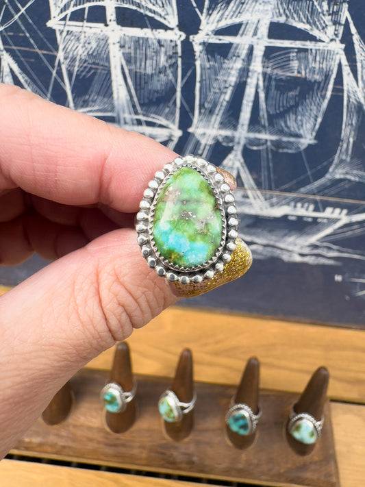 Sonoran Gold Turquoise ring Size 8