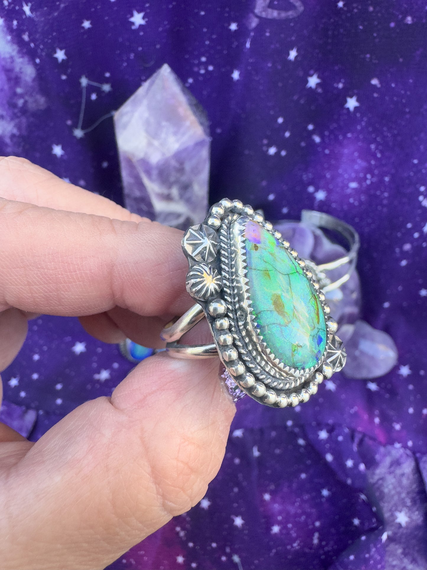 Monarch Opal Ring size 9