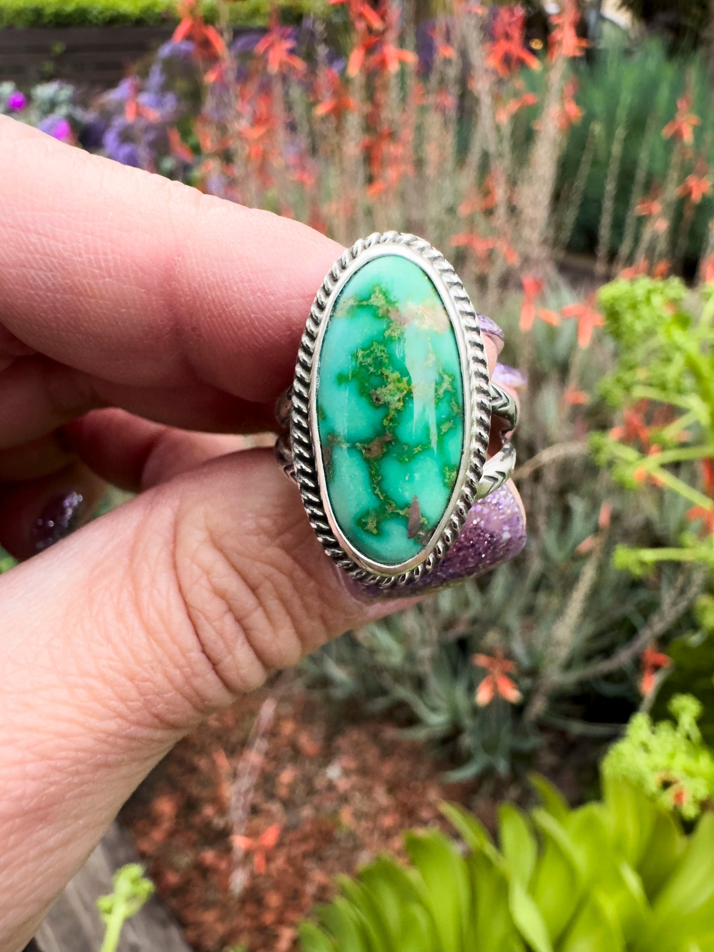 Sonoran Gold Turquoise ring Size 7.5