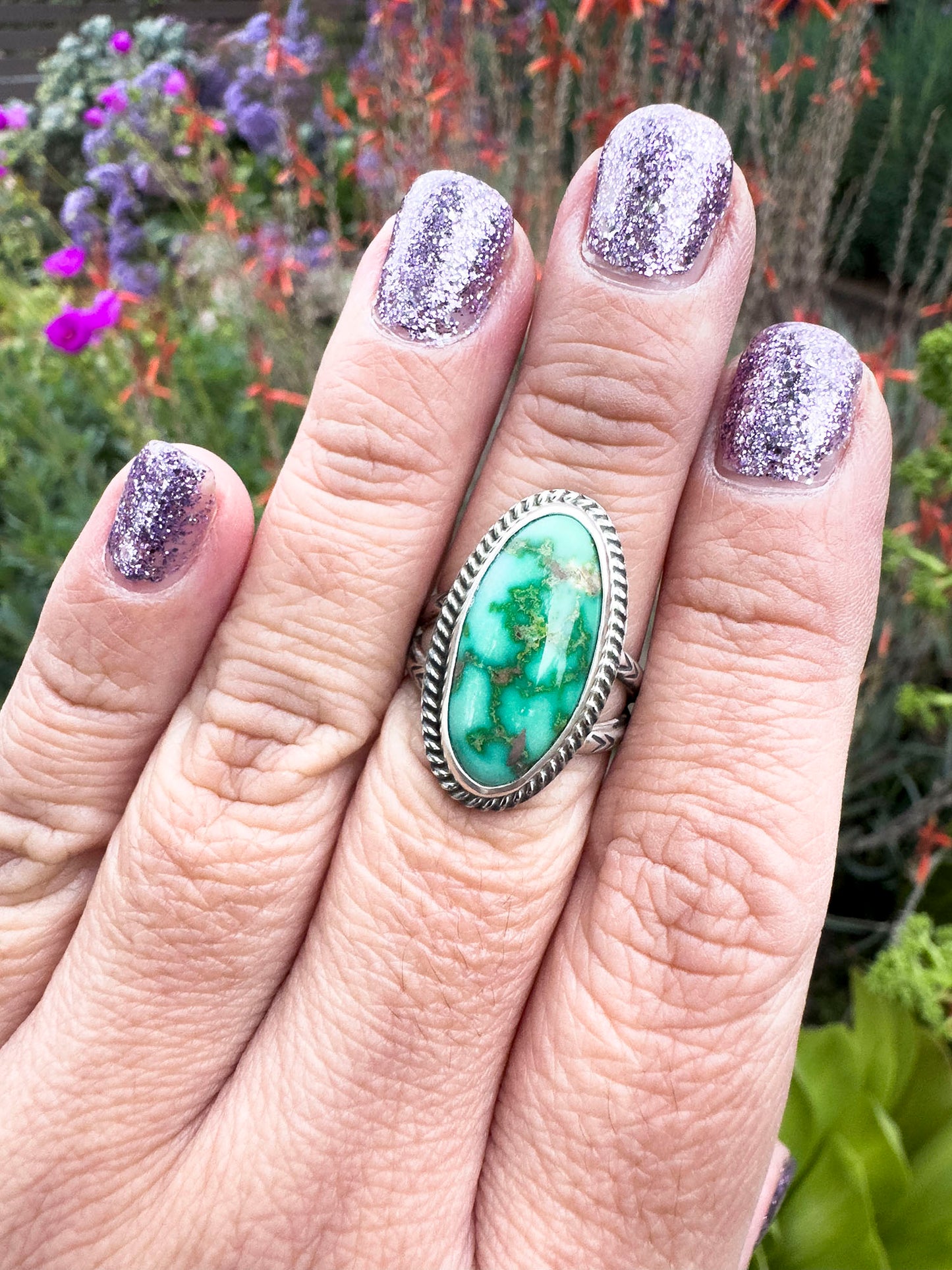 Sonoran Gold Turquoise ring Size 7.5