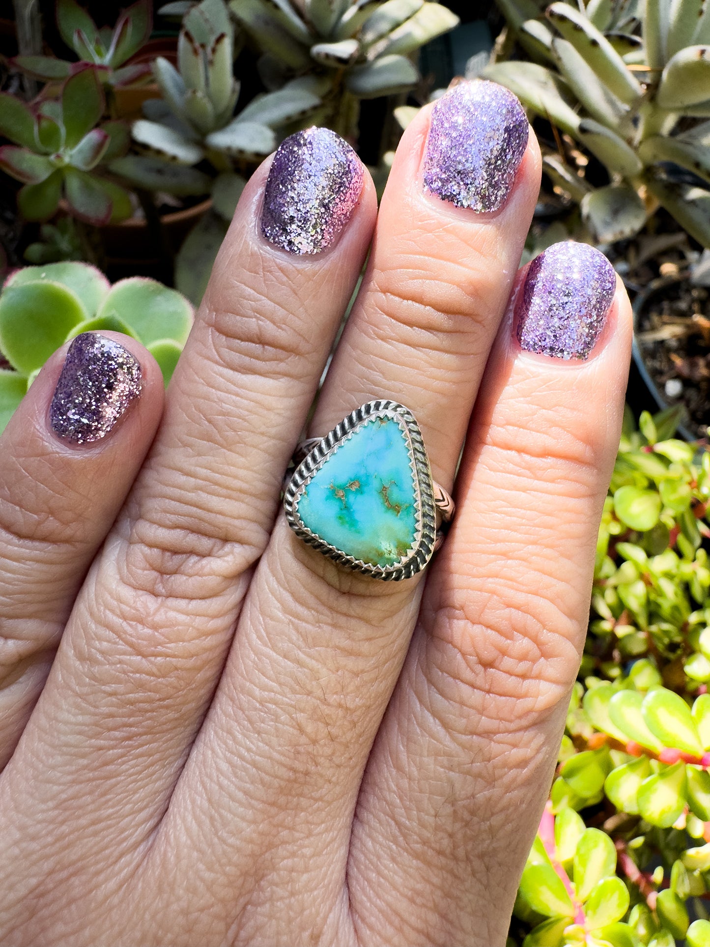 Sonoran Gold Turquoise ring Size 8