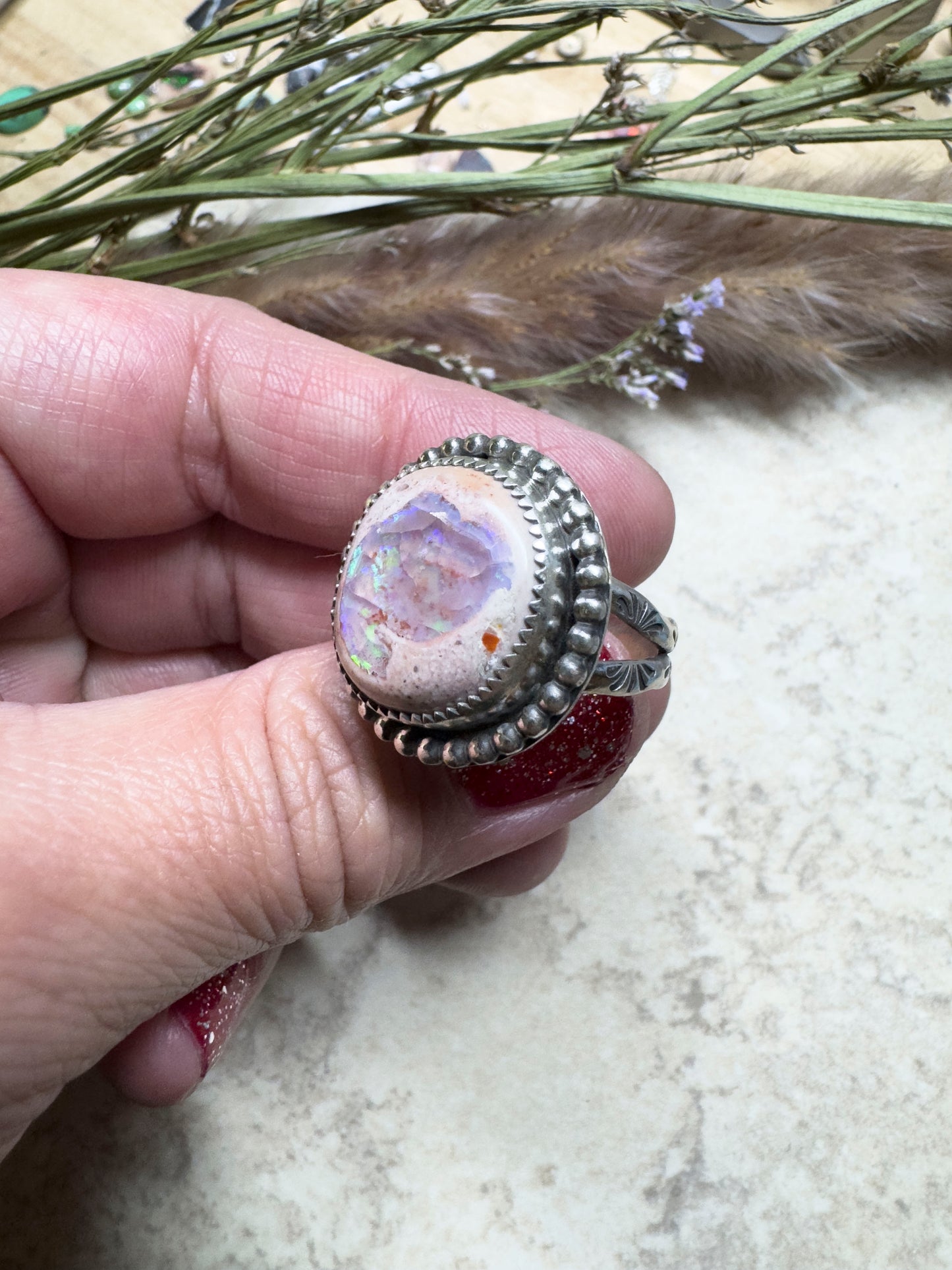 Mexican Fire Opal size 9