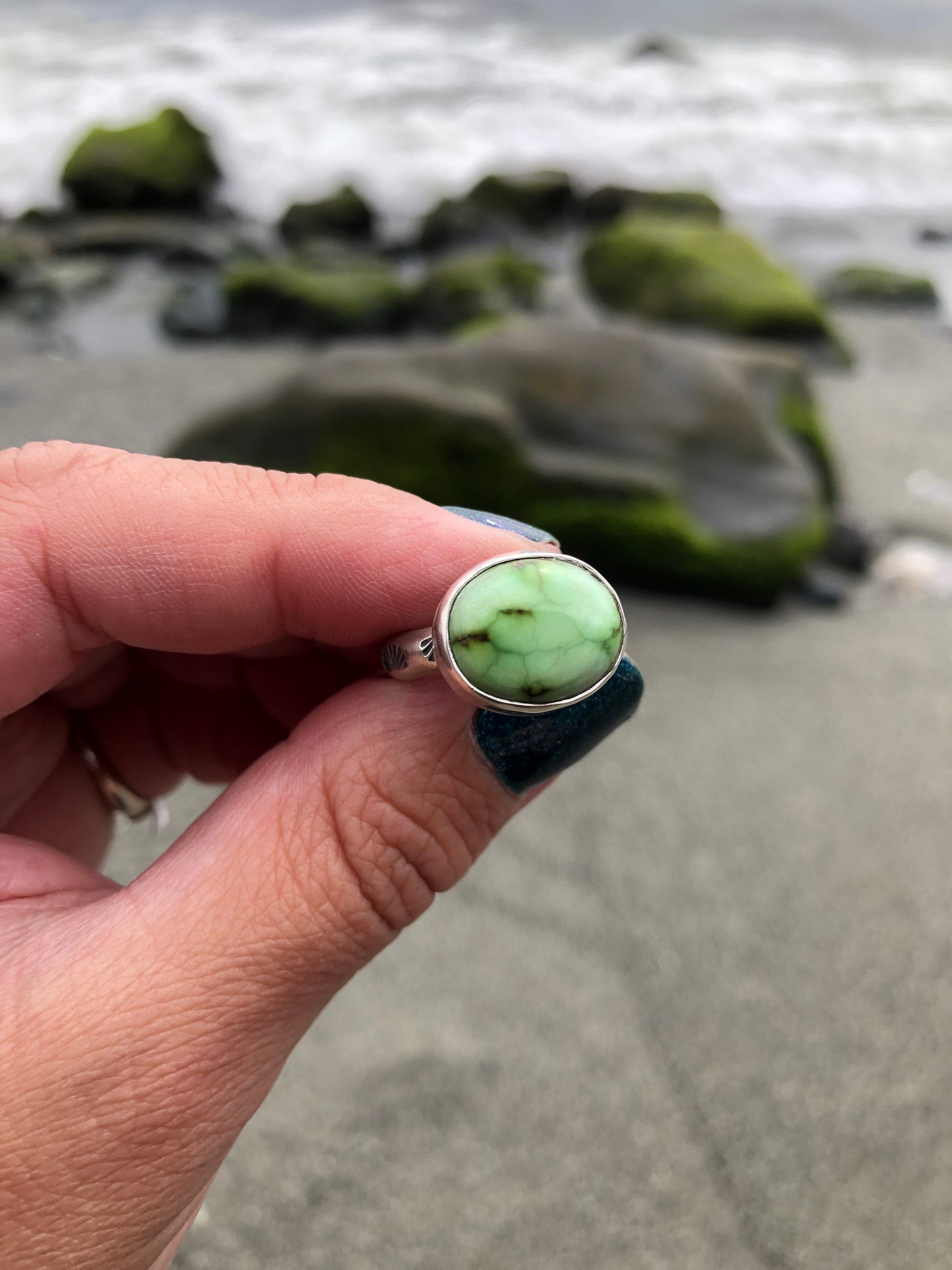 Sonoran Gold Turquoise ring Size 9.5