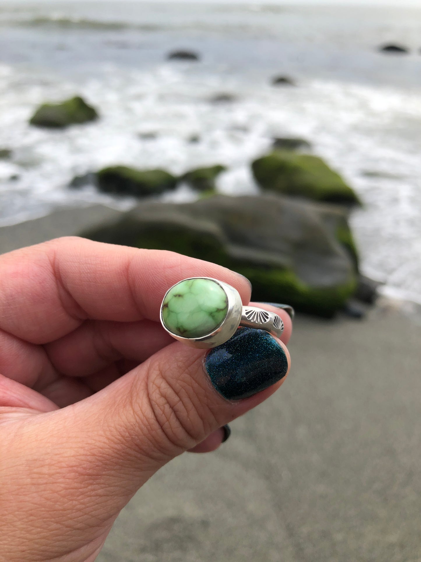 Sonoran Gold Turquoise ring Size 9.5