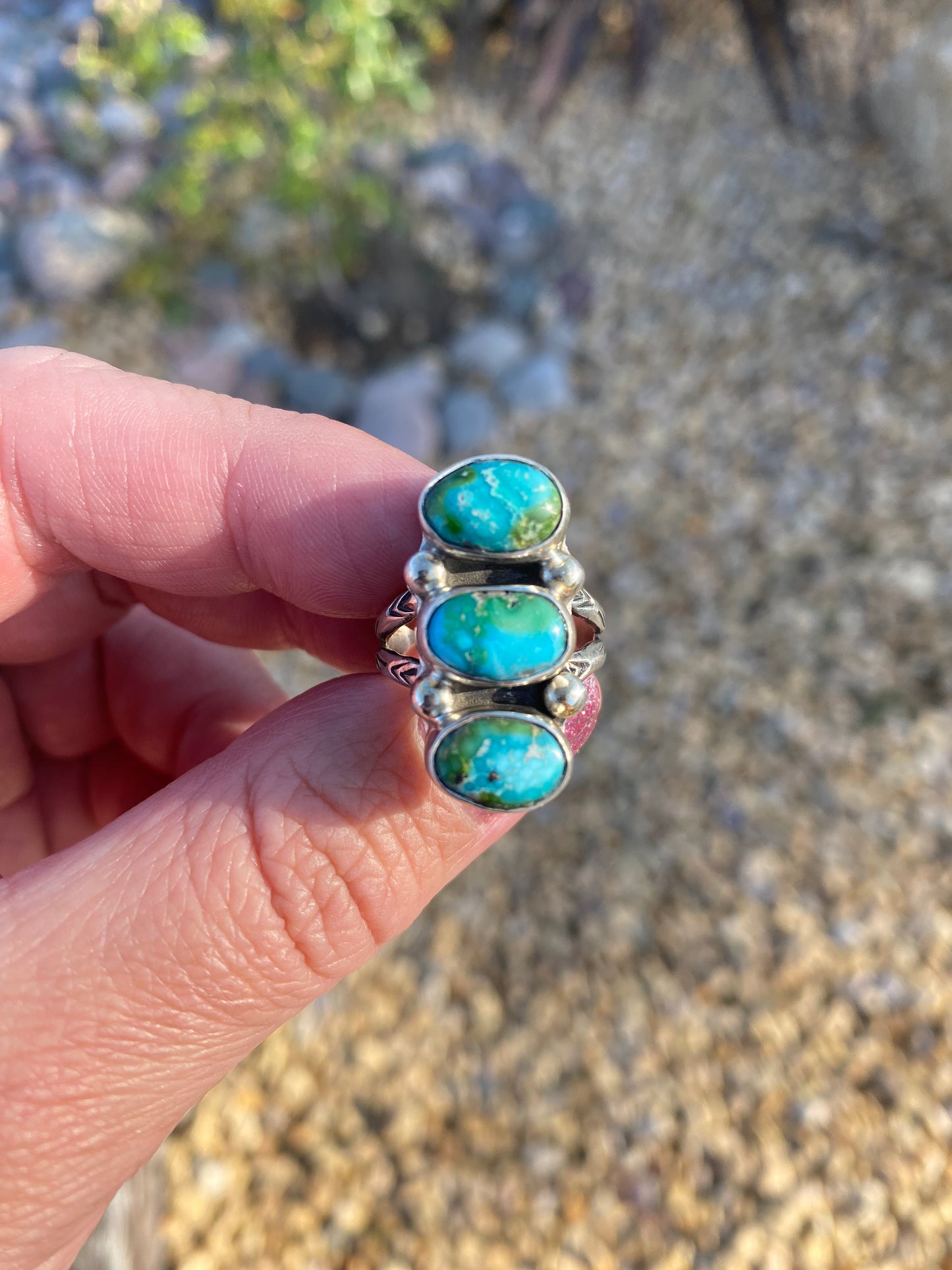 Sonoran Gold Turquoise ring Size 7