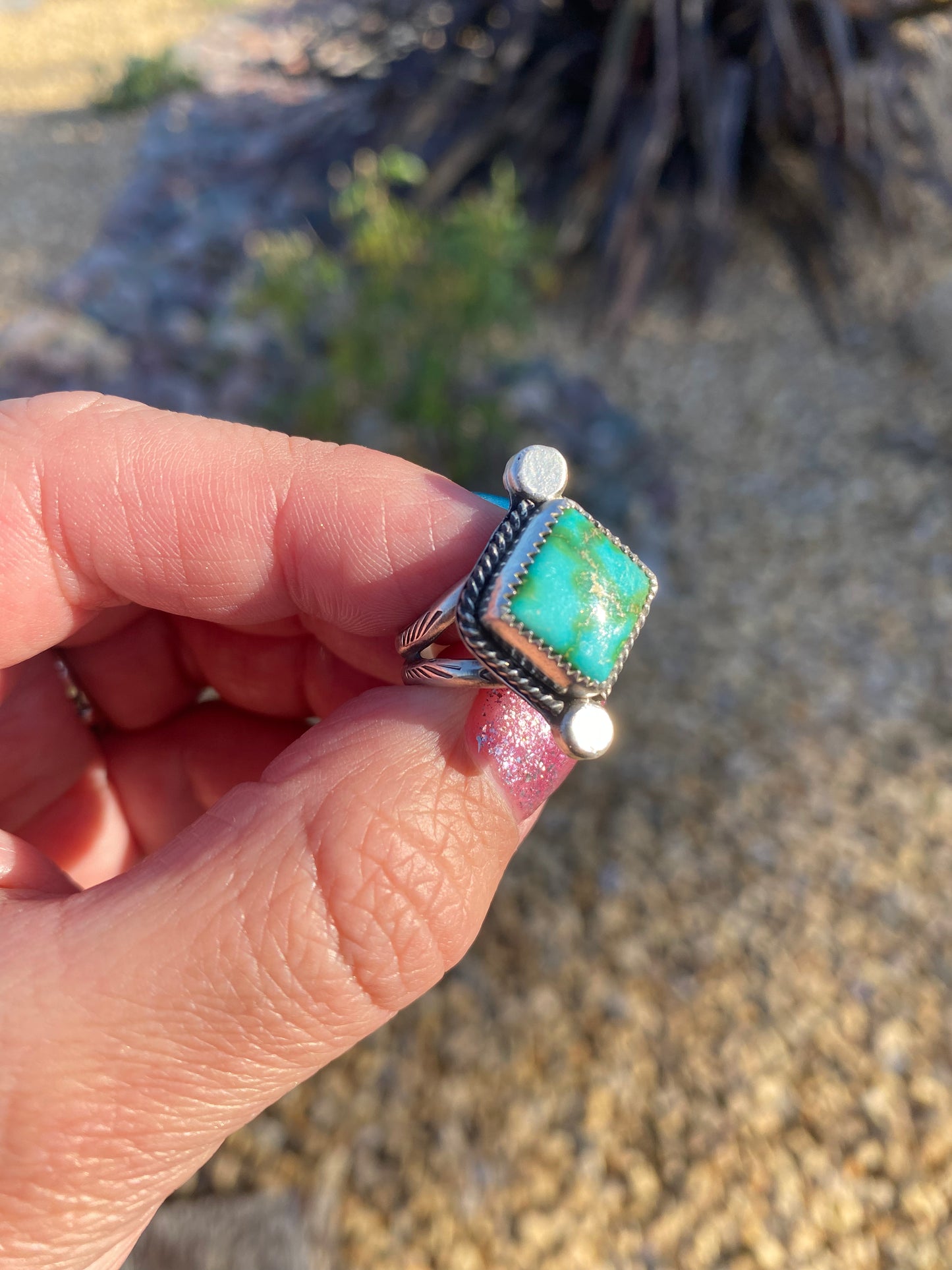 Sonoran Gold Turquoise ring Size 6