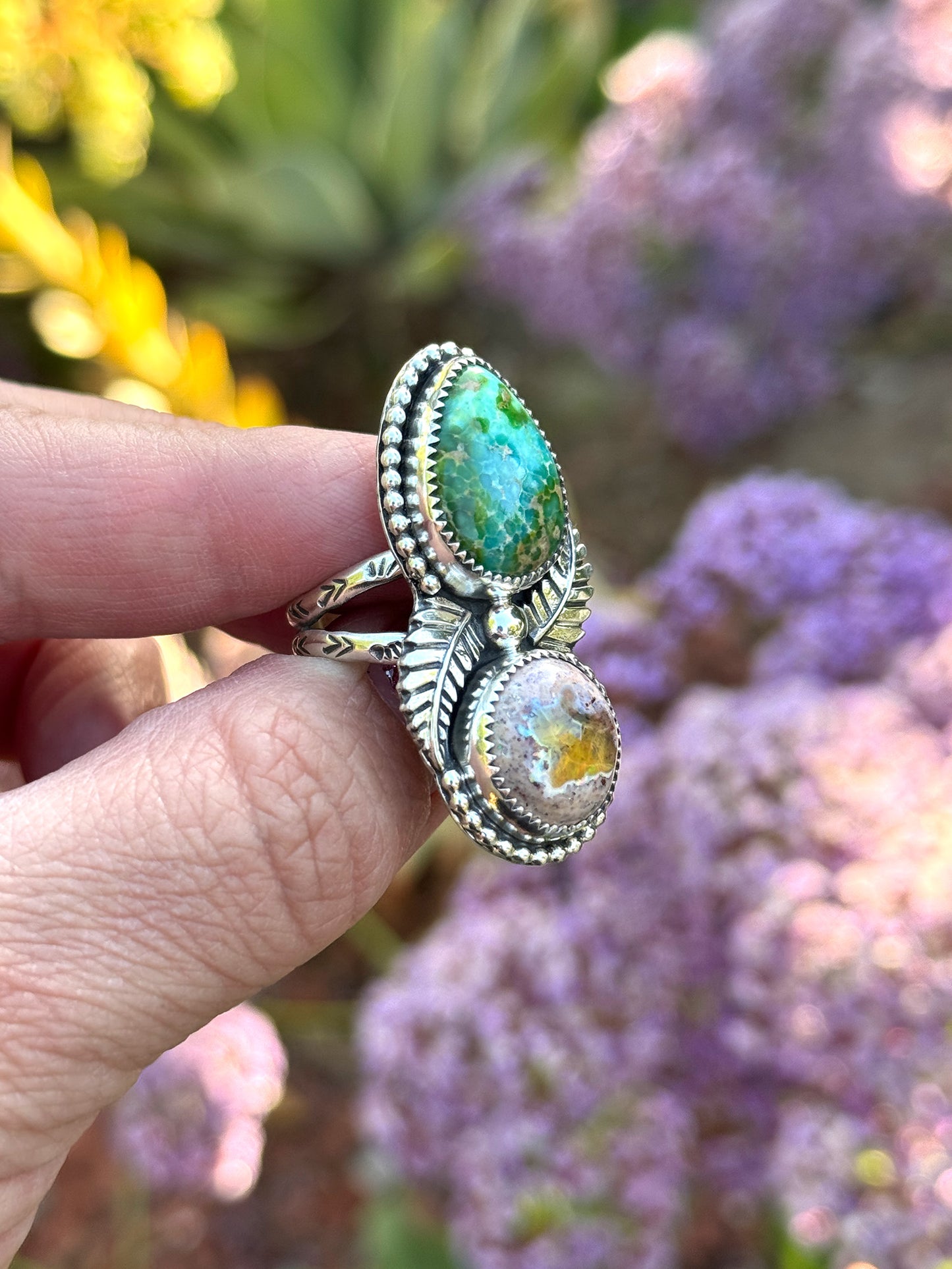 Mexican Fire Opal Sonoran Gold ring size 8.5