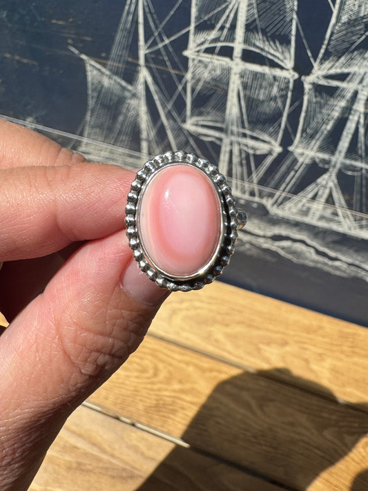 Pink Conch Shell ring size 7