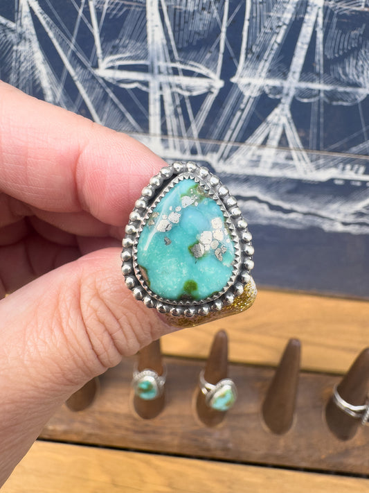 Sonoran Gold Turquoise ring Size 9.5