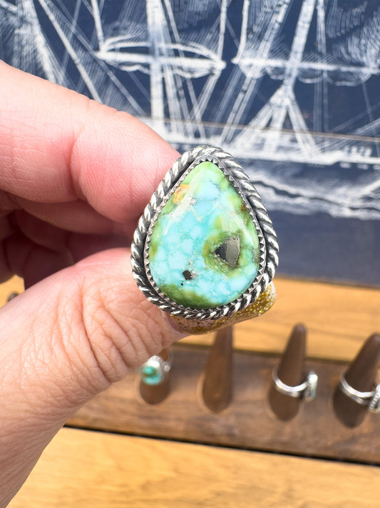 Sonoran Gold Turquoise ring Size 9