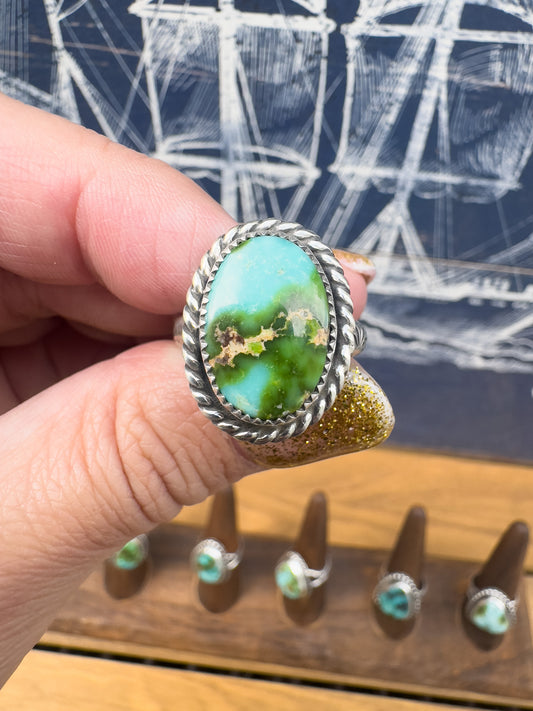 Sonoran Gold Turquoise ring Size 9