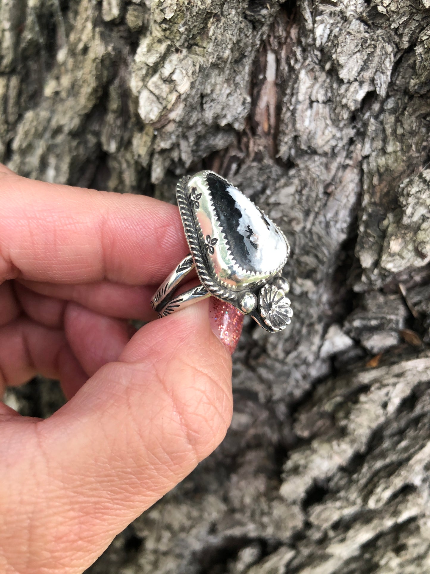 White Buffalo ring size 9