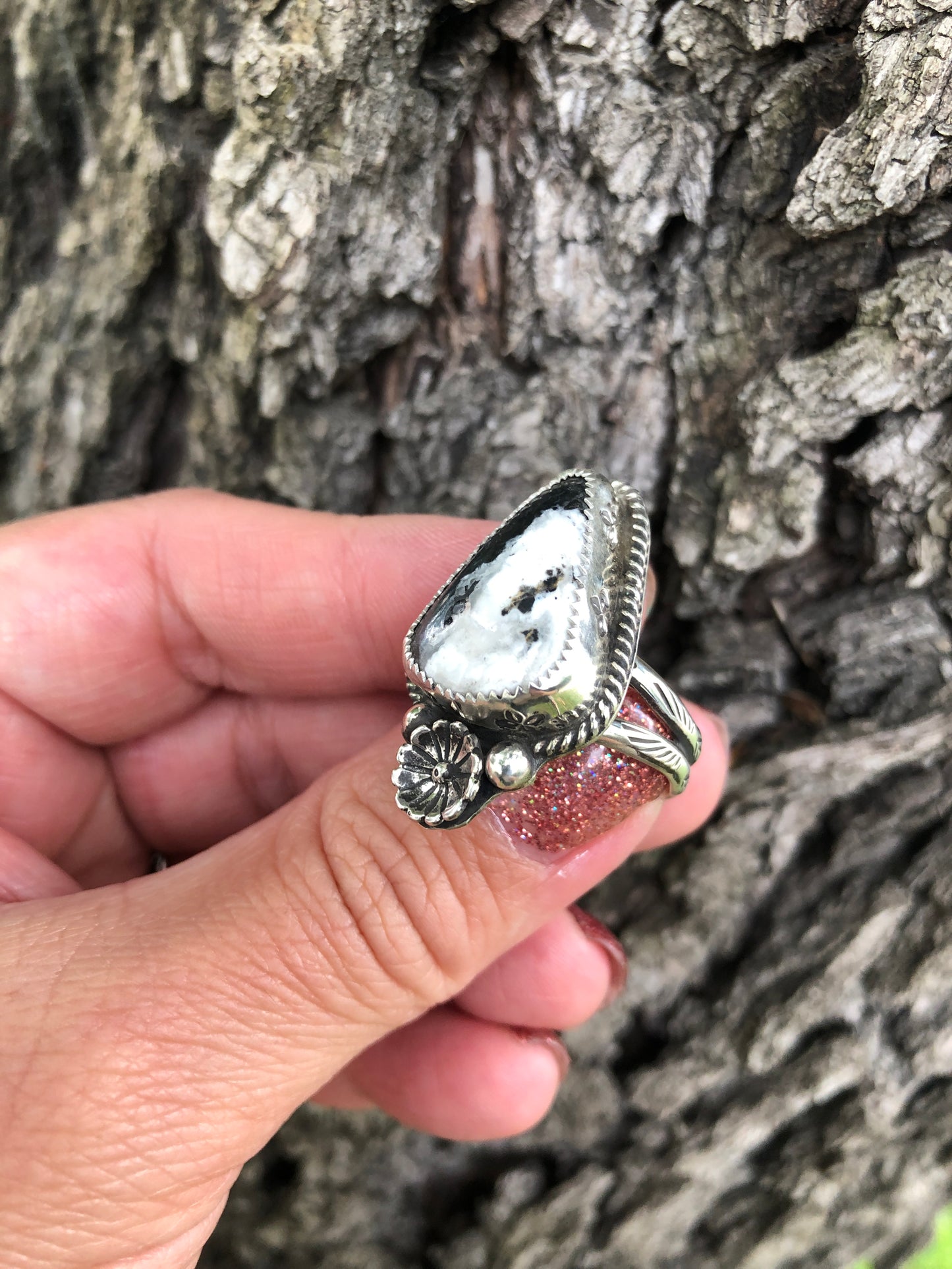 White Buffalo ring size 9