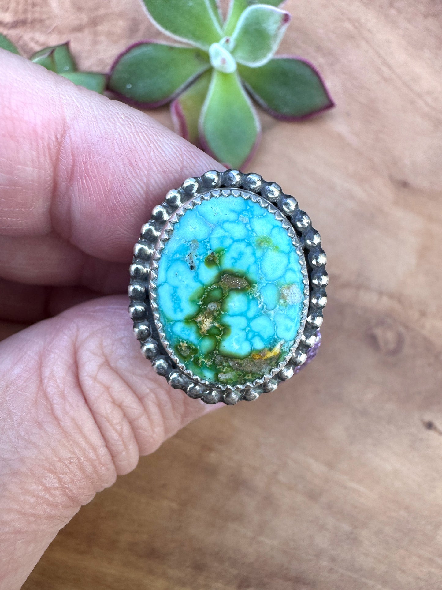 Sonoran Gold Turquoise ring Size 7.5