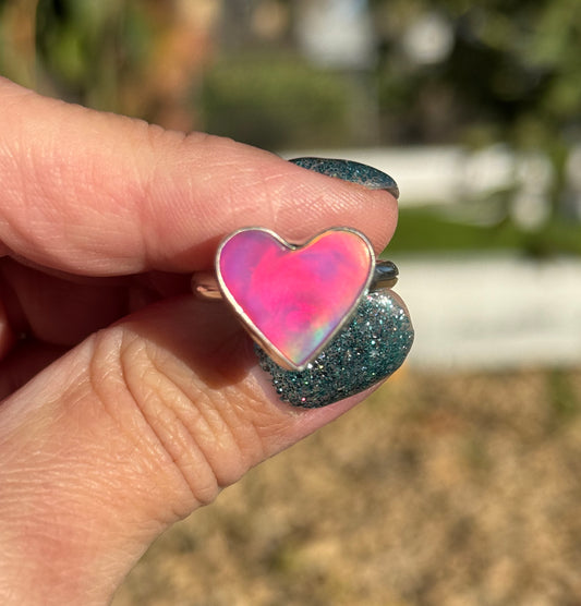 Aurora Opal Heart size 9