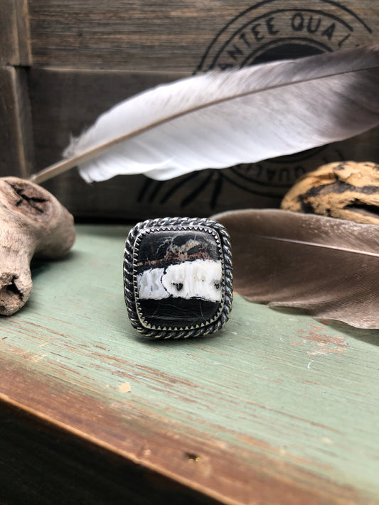 White Buffalo ring size 8