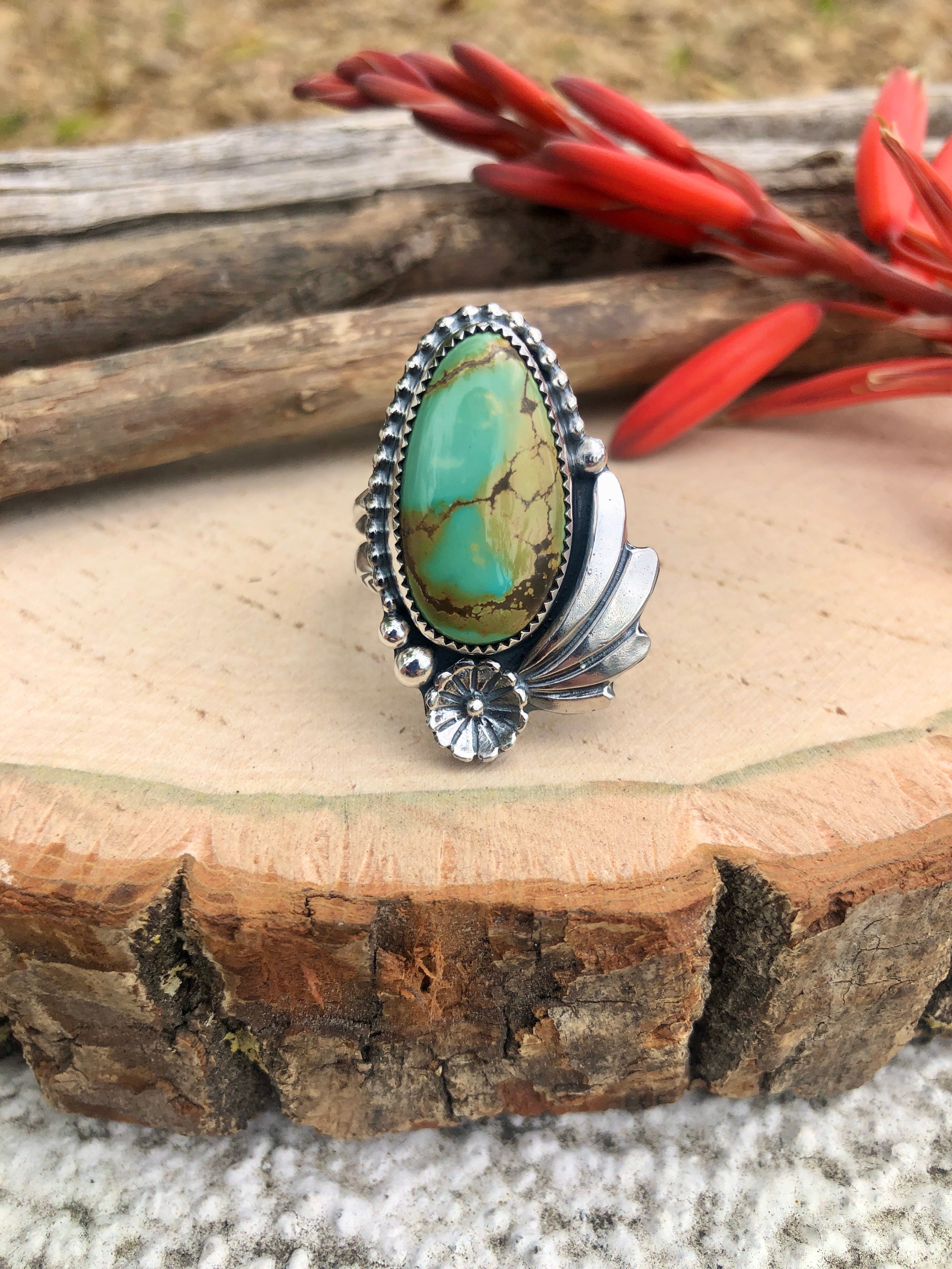 Iron Maiden Turquoise ring size 9