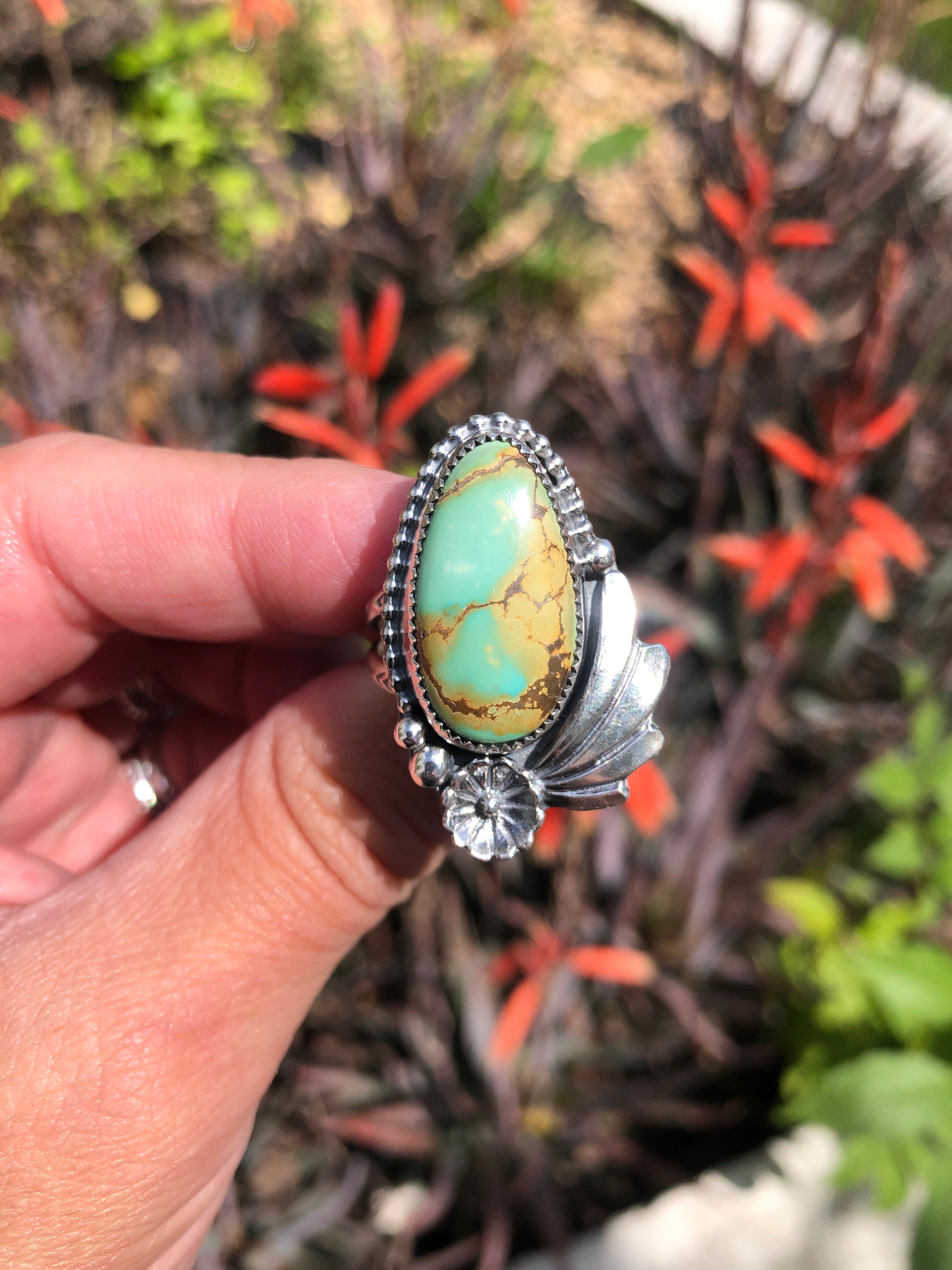 Iron Maiden Turquoise ring size 9