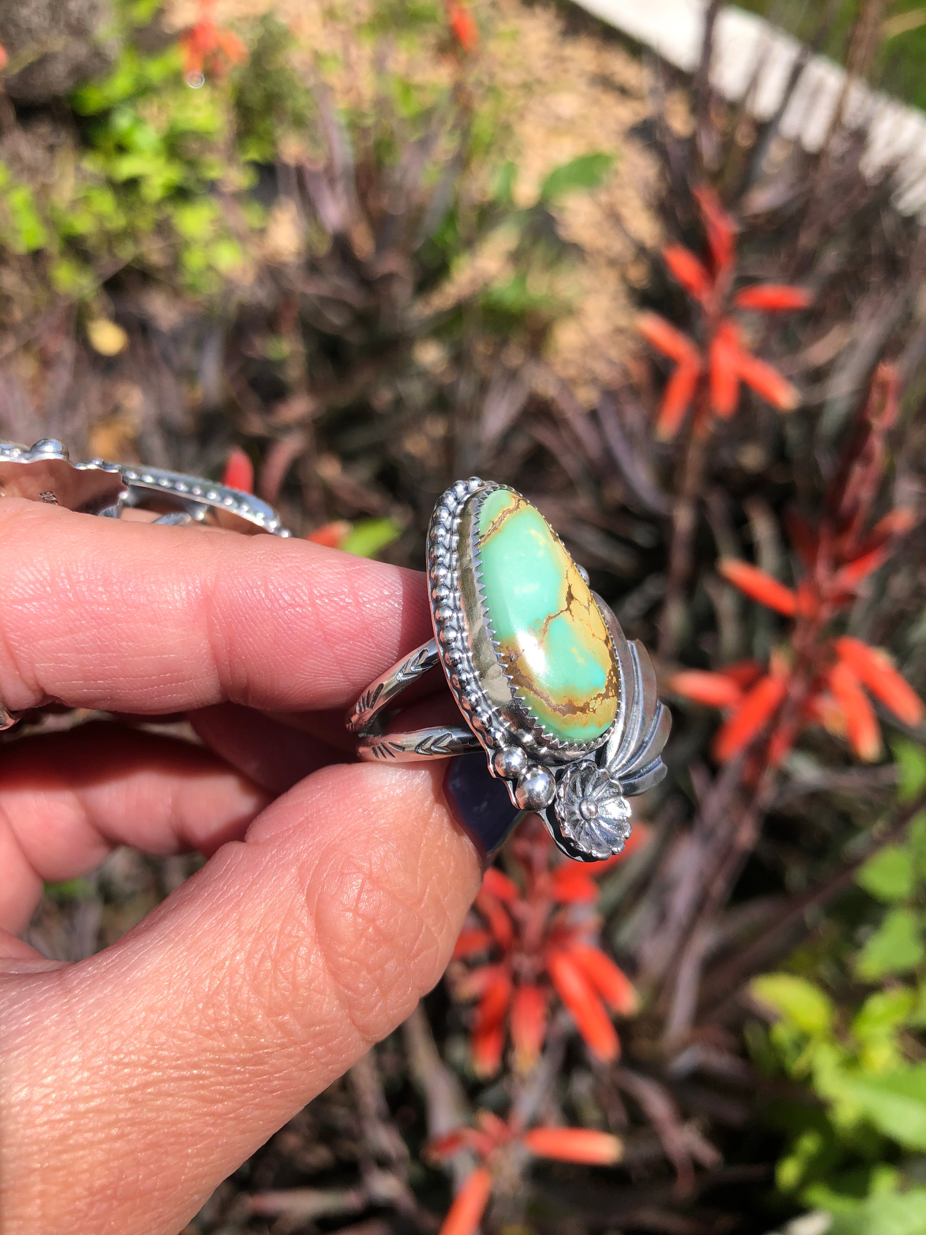 Iron Maiden Turquoise ring size 9