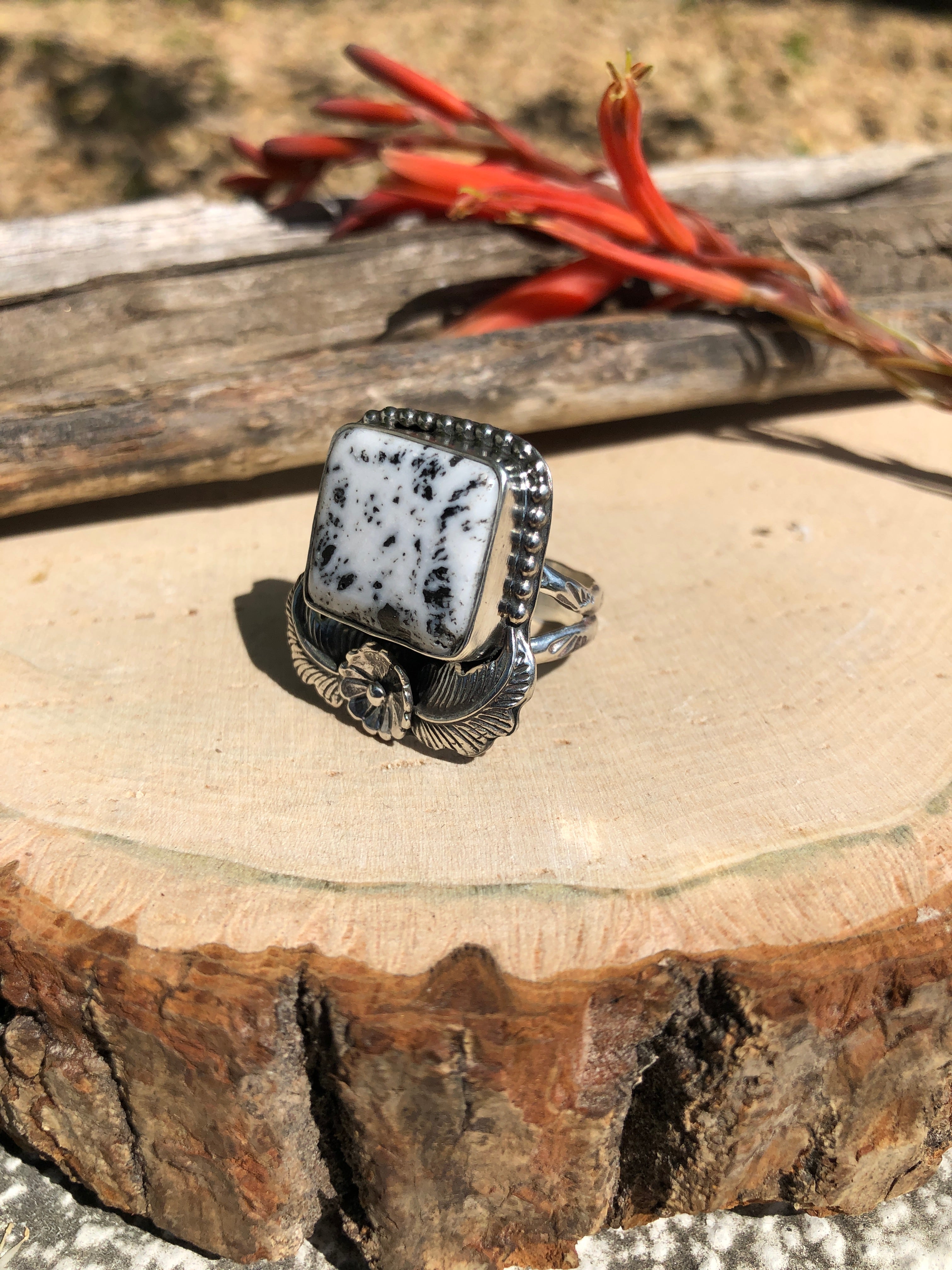 White Buffalo ring size 9 – Silver Saints Co