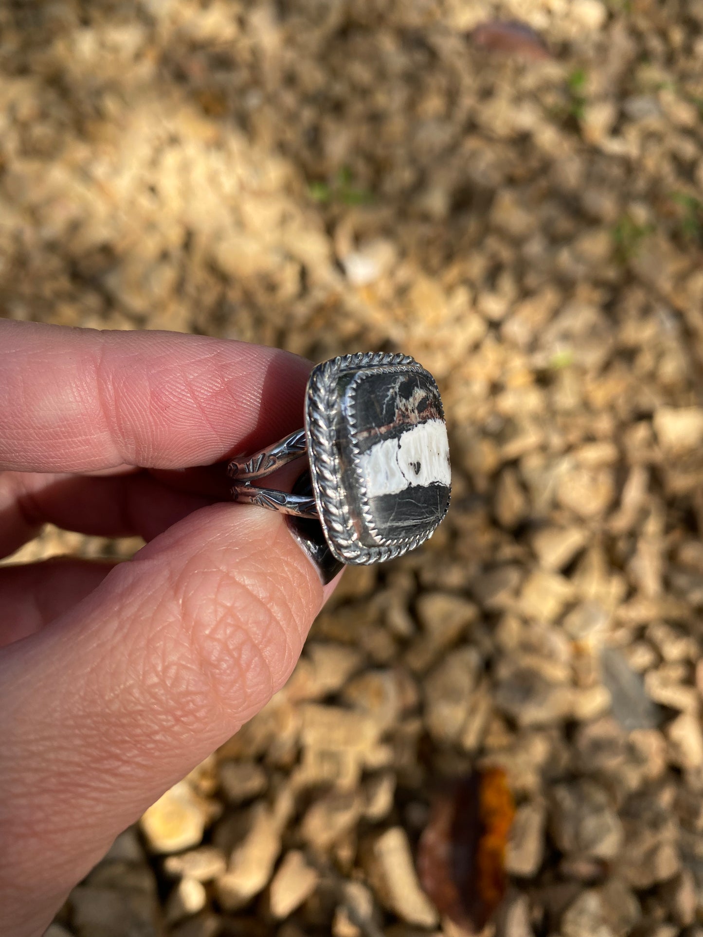 White Buffalo ring size 8